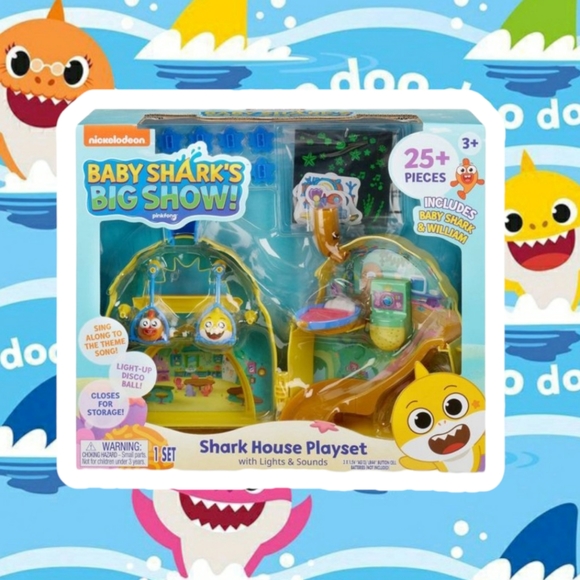 🎛2/$28+🎛Baby Shark's Big Show! Shark House Playset - Picture 1 of 6